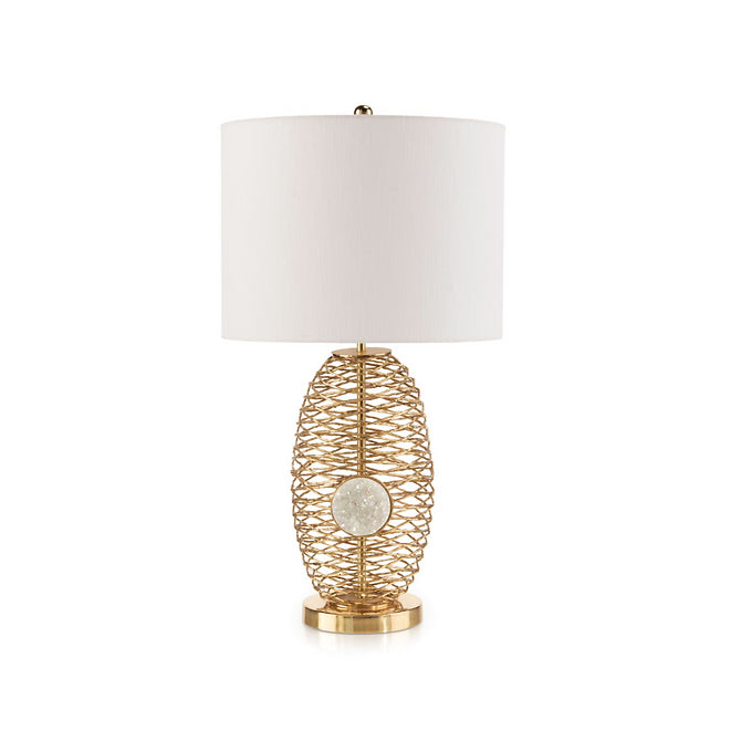 BRASS JEWEL TABLE LAMP