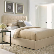 AVERY FABRIC PANEL BED EXTENDED KING