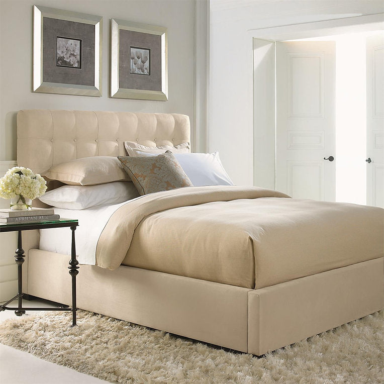 AVERY FABRIC PANEL BED EXTENDED KING