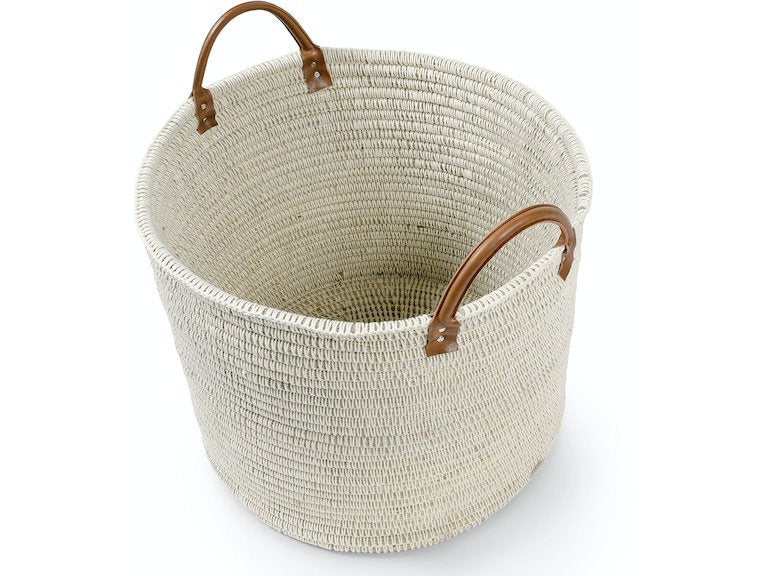 CAIRO PLANTER BASKET WHITE