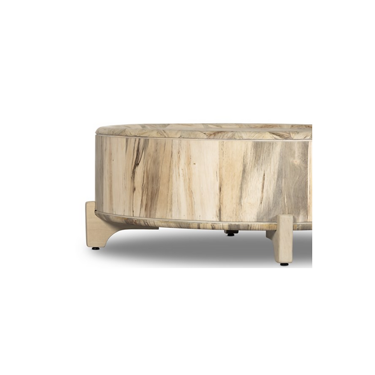 ZORA COFFEE TABLE-WHITEWASHED SPALTED