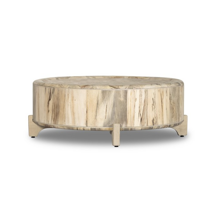 ZORA COFFEE TABLE-WHITEWASHED SPALTED