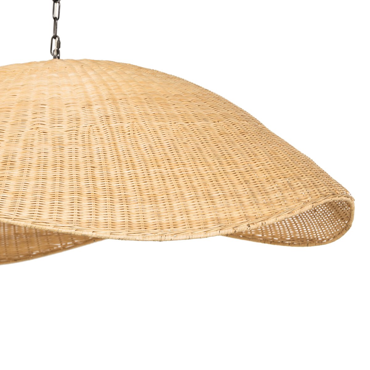 OVERSCALE WOVEN RATTAN PENDANT