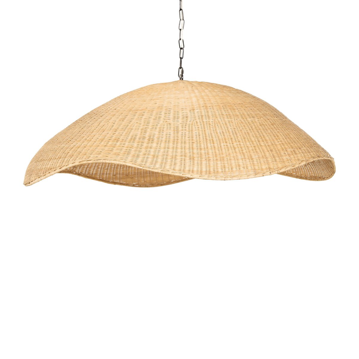 OVERSCALE WOVEN RATTAN PENDANT