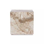 MODERN MARBLE PLINTH END TABLE