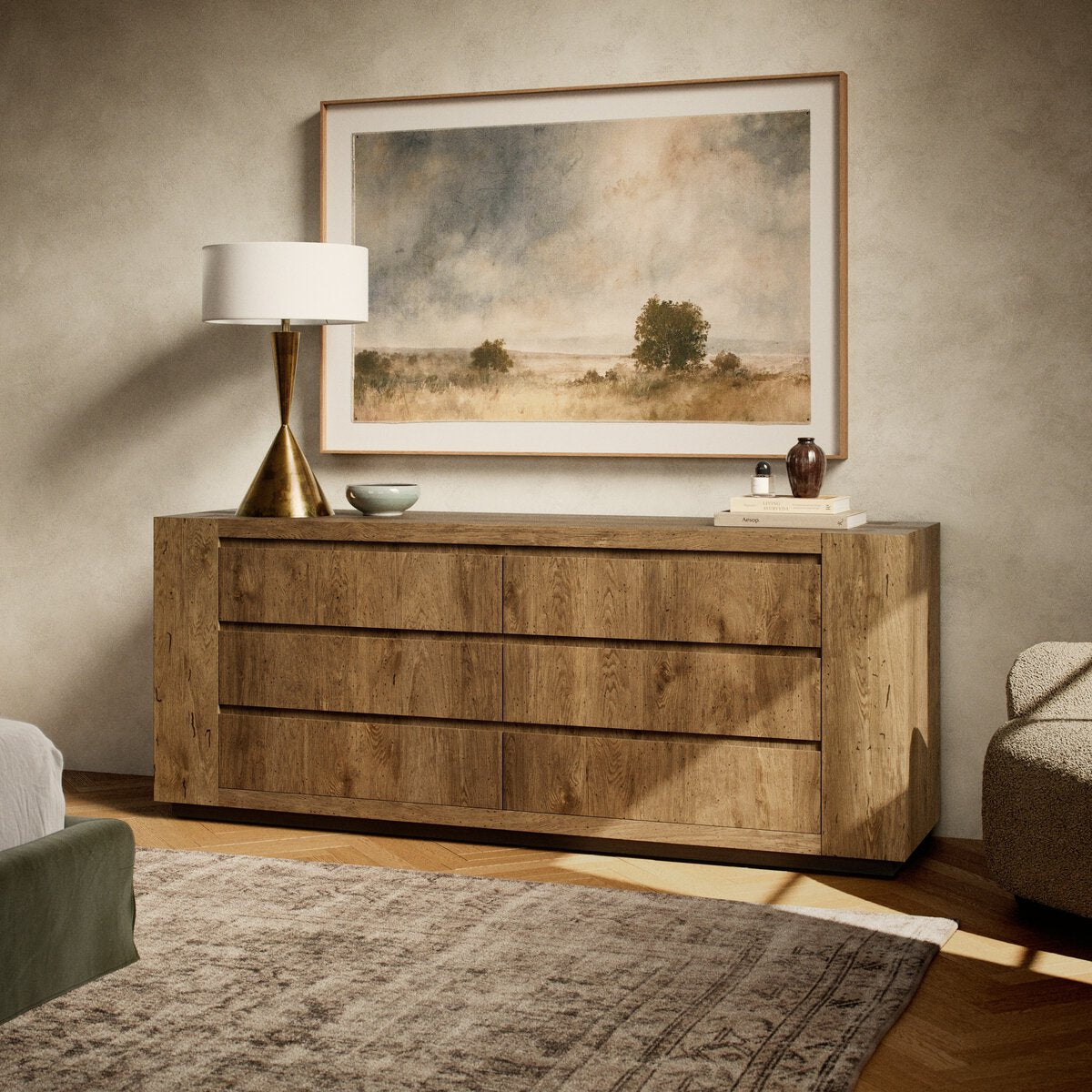 ABASO 6- DRAWER DRESSER