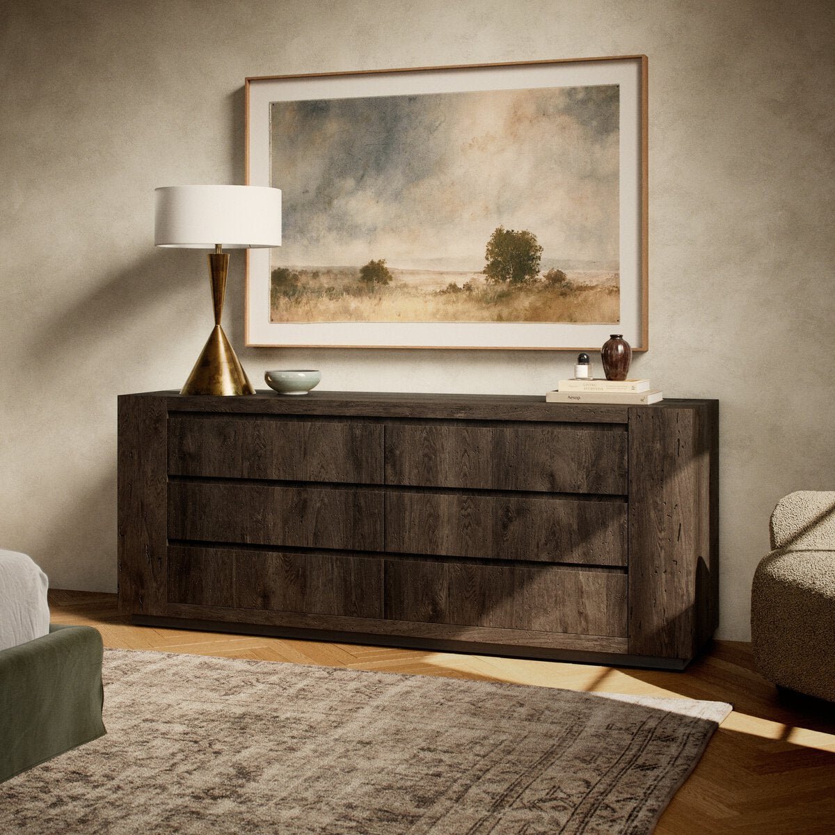 ABASO 6- DRAWER DRESSER