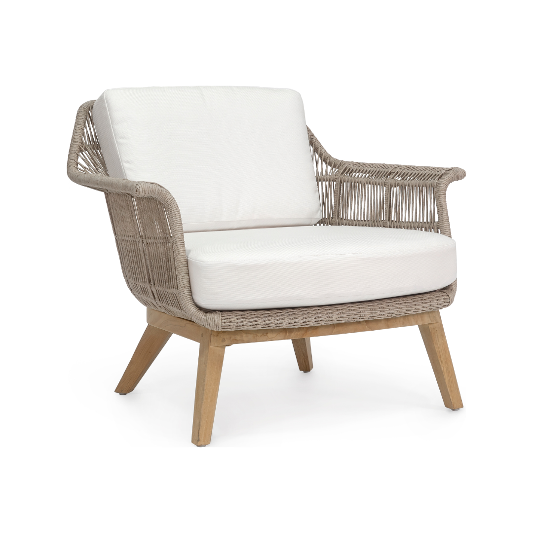 LORETTA OUTDOOR LOUNGE CHAIR - White I/O BASKET WEAVE 4