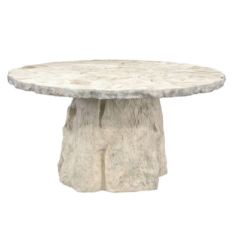 CAMILLA FOSSILIZED CLAM DINING TABLE