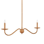 SAXON RATTAN LINEAR CHANDELIER