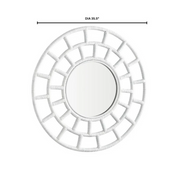 COMOROS MIRROR DESIGNED BY J. KENT MARTIN | WHITE - SMALL