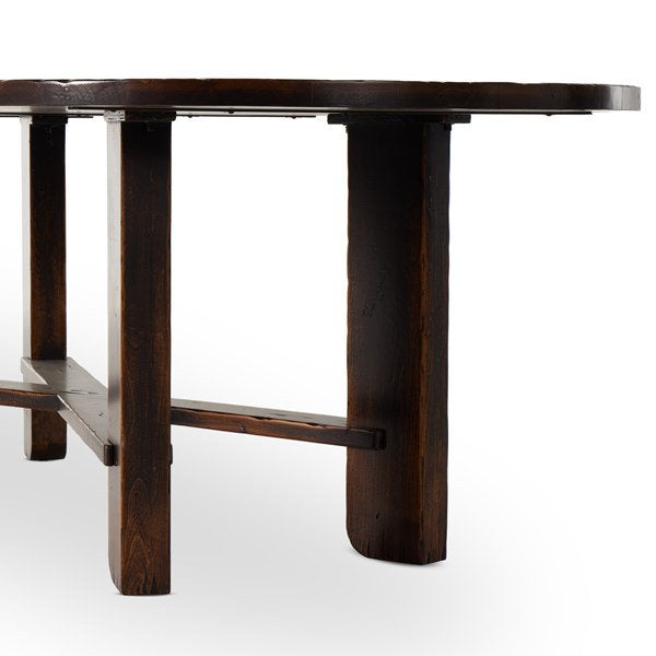 OVILLA OVAL DINING TABLE-DISTRESSED