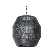 TANNER OUTDOOR PENDANT GLOBE BLACK