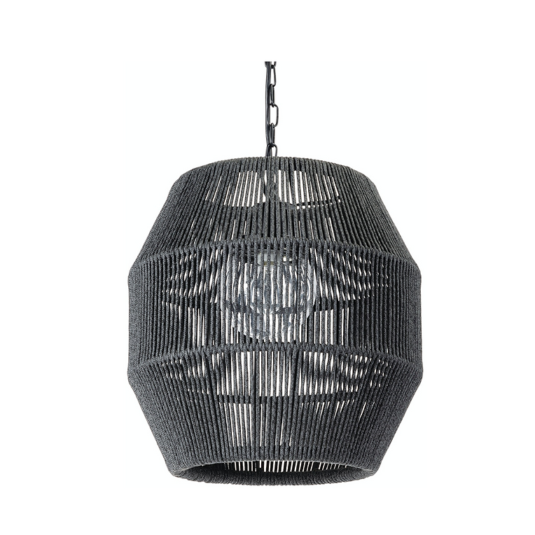 TANNER OUTDOOR PENDANT GLOBE BLACK