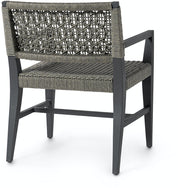 OLIVER OUTDOOR ARM CHAIR, CHARCOAL