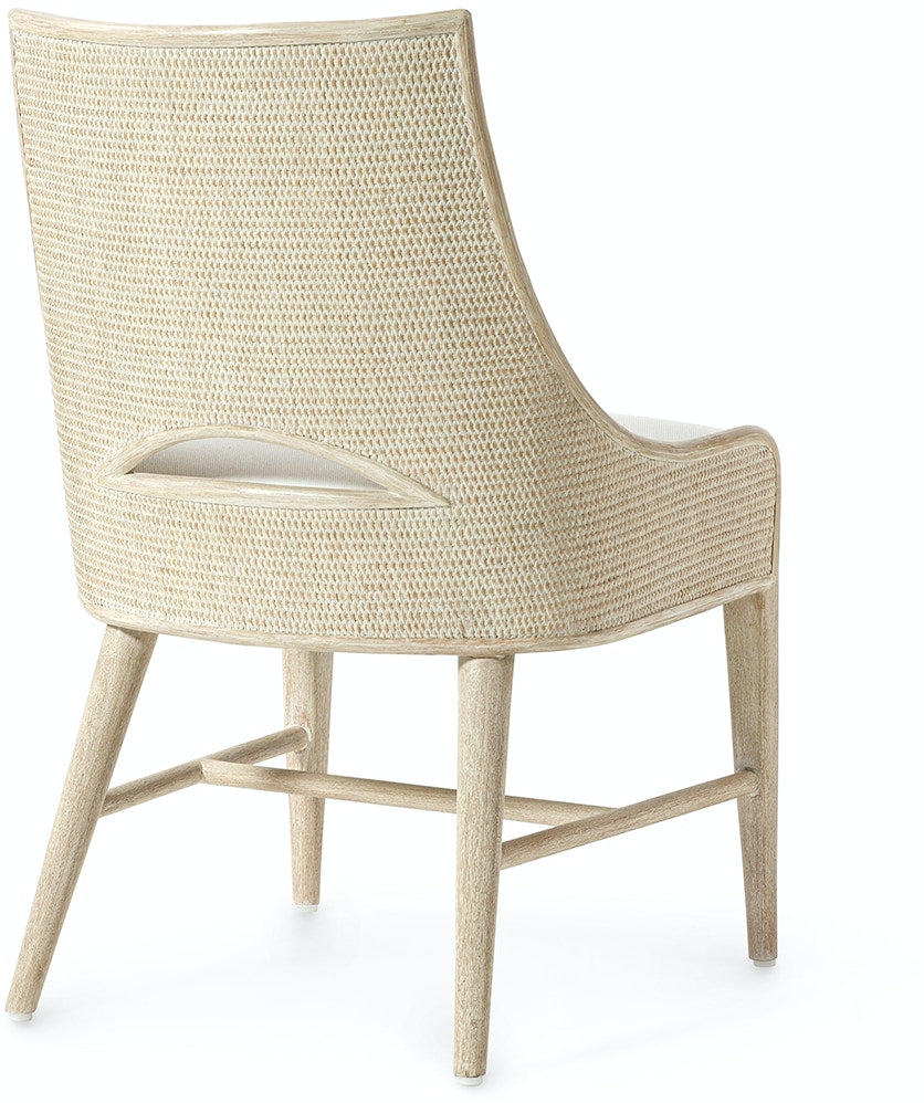 AVALON SIDE CHAIR, CERUSED WHITE