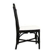 EMERY CHIPPENDALE RATTAN SIDE CHAIRS, SET OF 2 (PRICE IS PER PAIR)