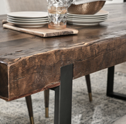 DUARTE DINING TABLE RECLAIMED BROWN