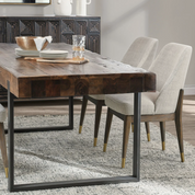 DUARTE DINING TABLE RECLAIMED BROWN