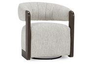 JAMES SWIVEL ACCENT CHAIR GLACIER GRAY