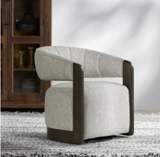 JAMES SWIVEL ACCENT CHAIR GLACIER GRAY