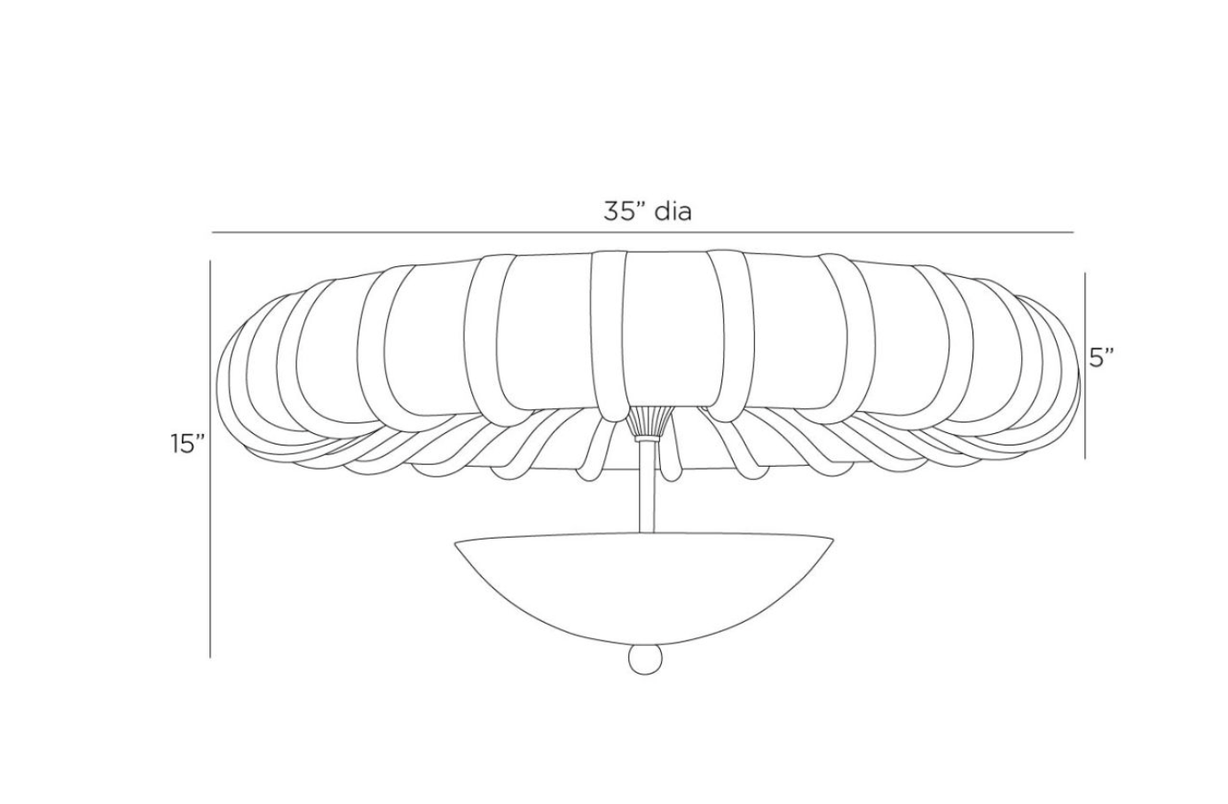 CAMELLA FLUSH MOUNT