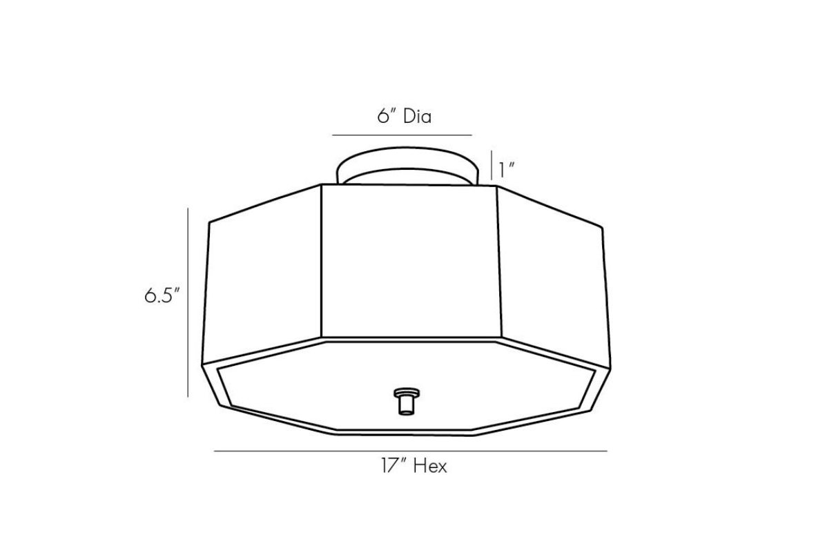 GRESPAN SEMI-FLUSH MOUNT