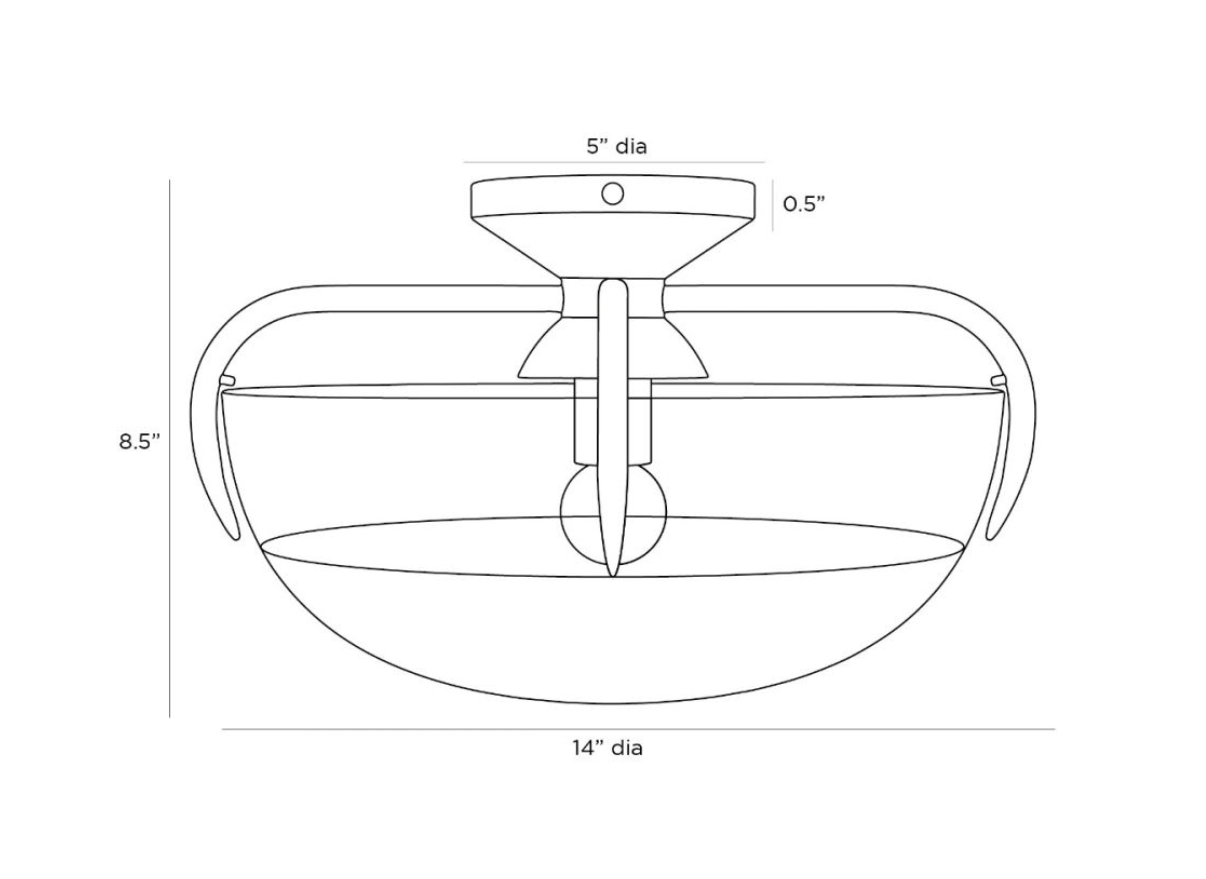 CORONA FLUSH MOUNT