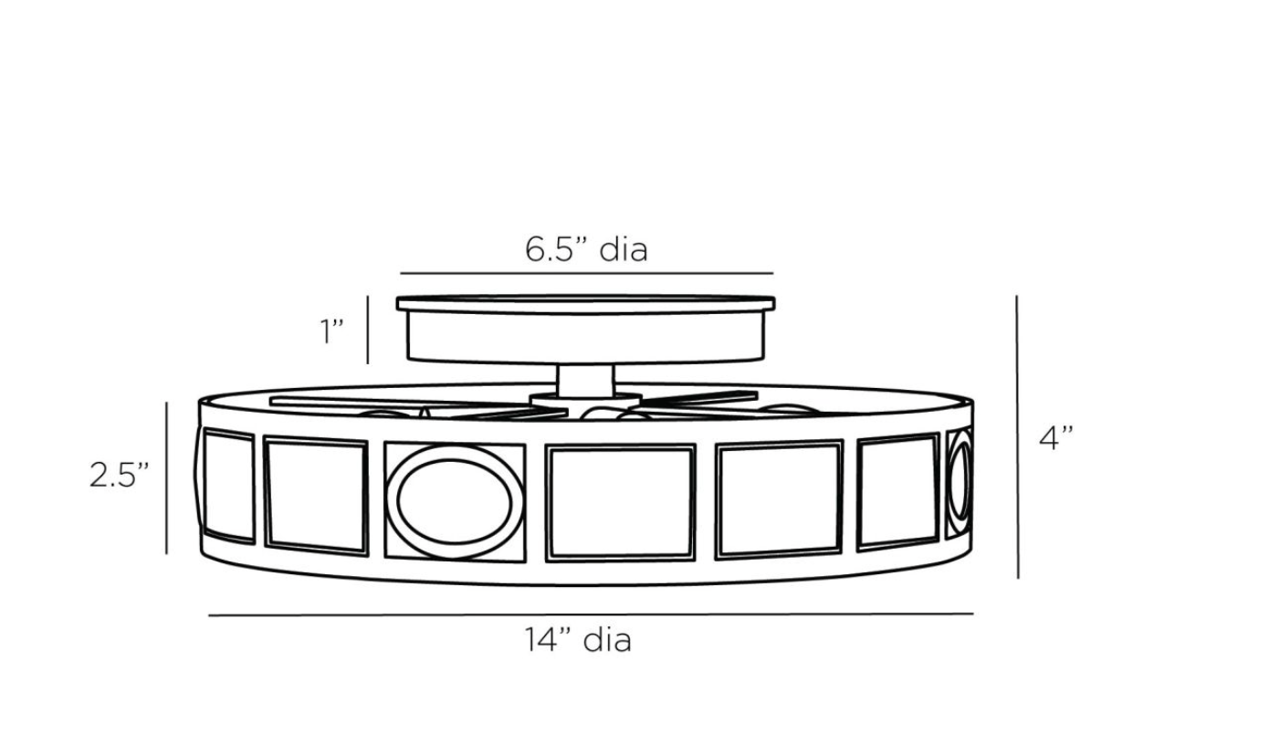 EMPIRE FLUSH MOUNT