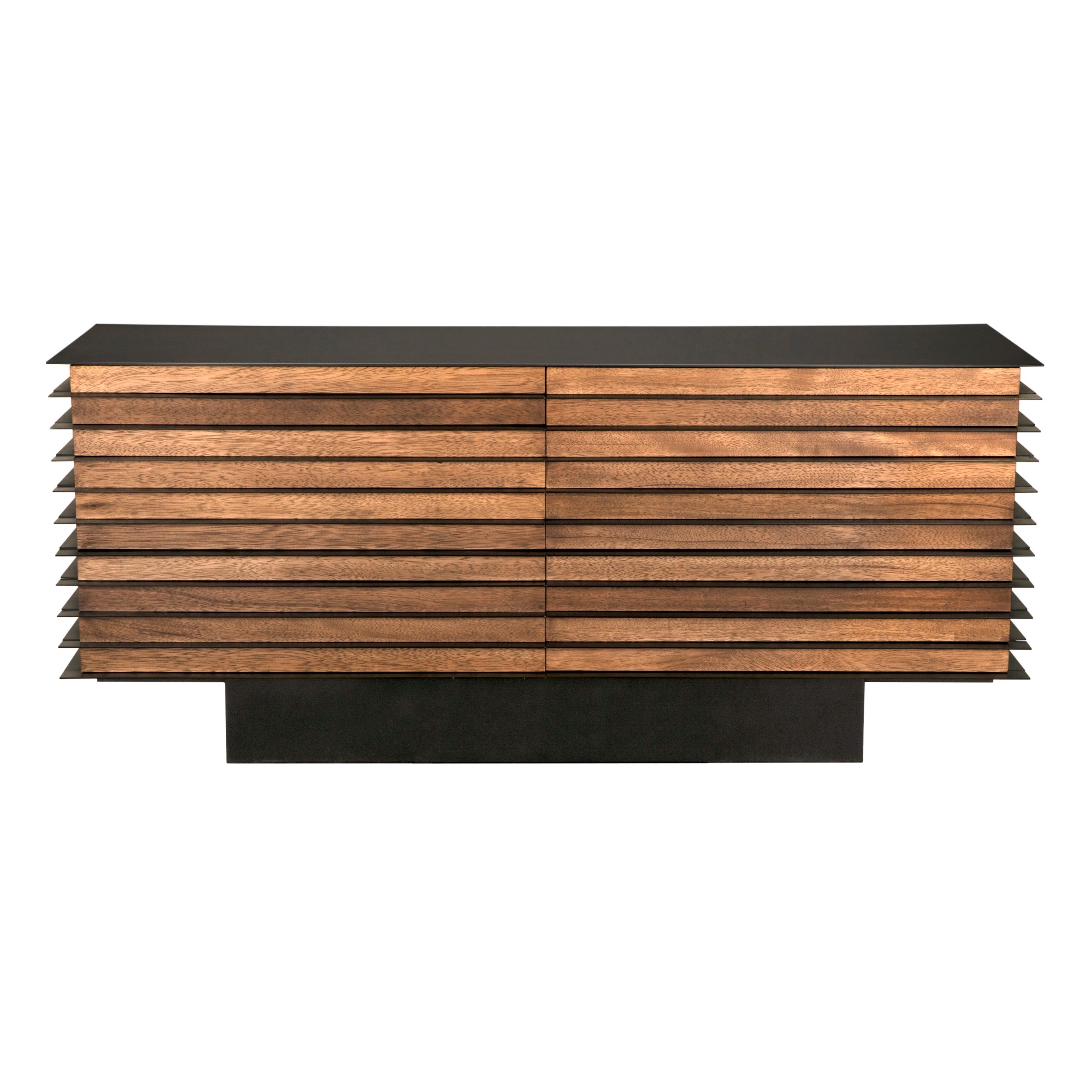 ELEVATION SIDEBOARD, DARK WALNUT WITH STEEL