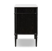 TOULOUSE MARBLE CHEST-DISTRESSED BLACK