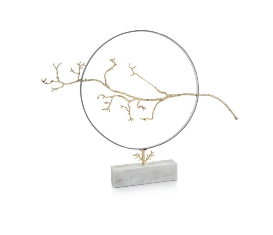 HOOP AND BRANCH SCULPTURE