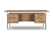 LAUREN DESK - NATURAL SOLID OAK