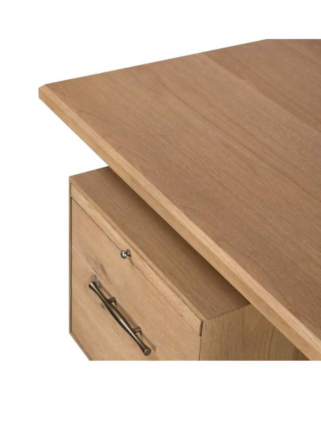 LAUREN DESK - NATURAL SOLID OAK