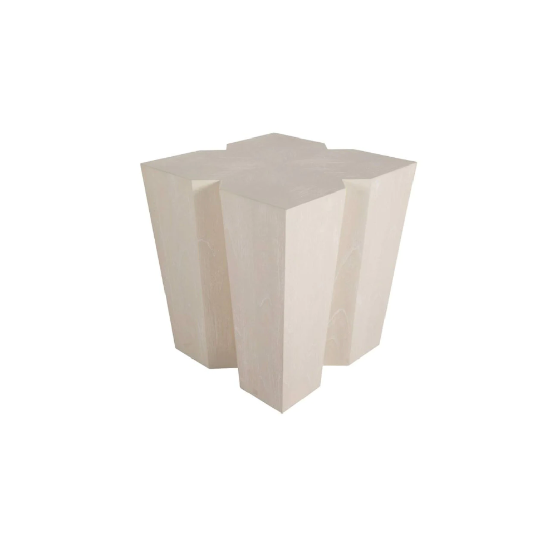 ARTHUR SIDE TABLE - CERUSED WHITE