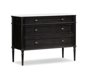 TOULOUSE MARBLE CHEST-DISTRESSED BLACK