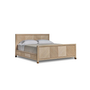 JENSEN KING BED - WHITE WASH