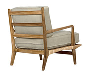 ALLISTER CHAIR, WHITE US MADE CUSHIONS