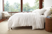 SILKEN SOLID WHITE SHEET SET